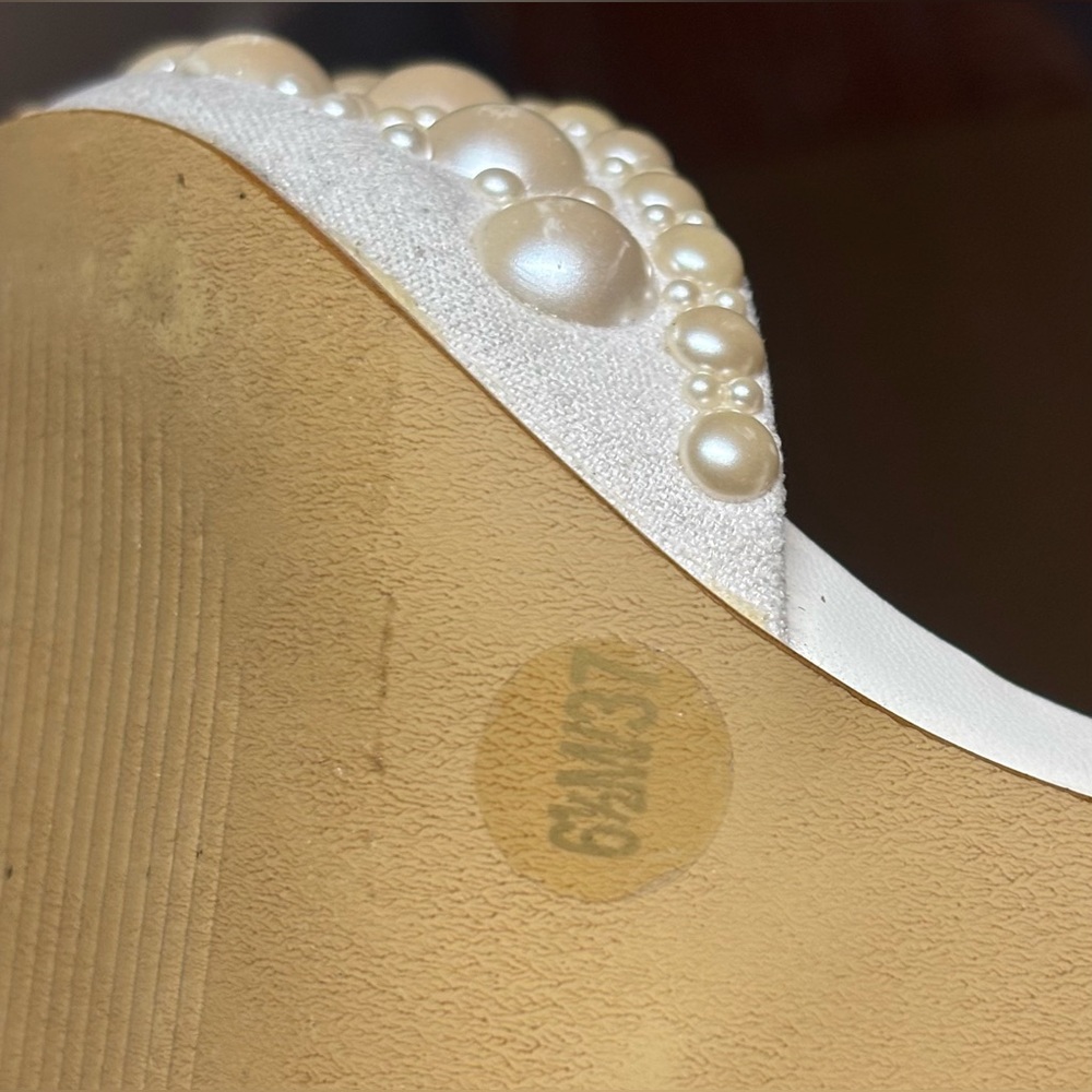 INC Women's Kenjay d'Orsay Pumps, Created for Macy's Pearl Embellished - warn 1x - Picture 6 of 8